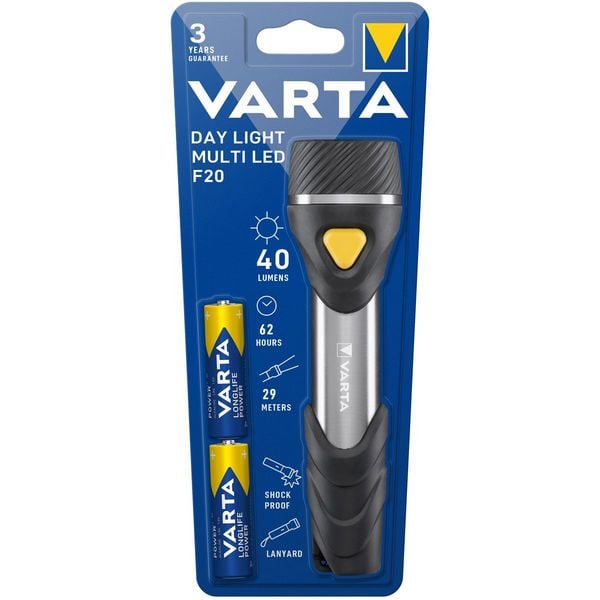 Varta Day Light Multi LED F20 LED Taschenlampe batteriebetrieben 40 lm 62 h 134 g
