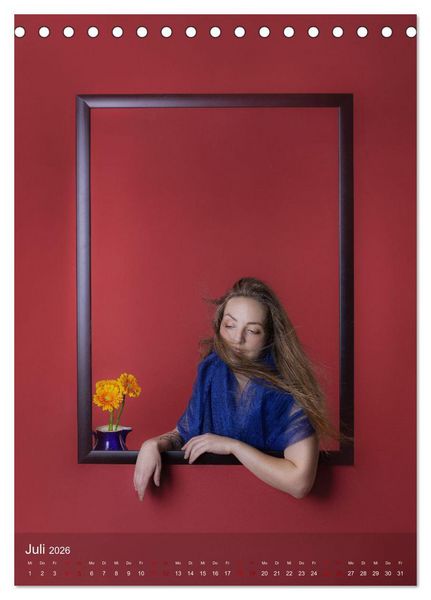 Produktbild: framed portraits - fine art Fotografie von Michael Allmaier (Tischkalender 2026 DIN A5 hoch), CALVENDO Monatskalender