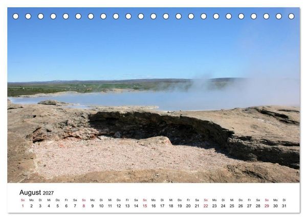 Produktbild: Der goldene Zirkel, Island (Tischkalender 2027 DIN A5 quer), CALVENDO Monatskalender