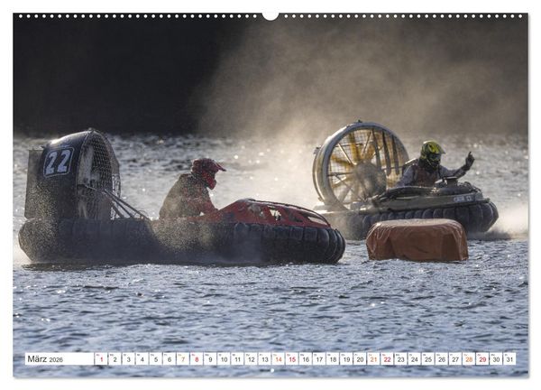 Produktbild: Hovercraft Formel 1 Weltmeisterschaft (hochwertiger Premium Wandkalender 2026 DIN A2 quer), Kunstdruck in Hochglanz