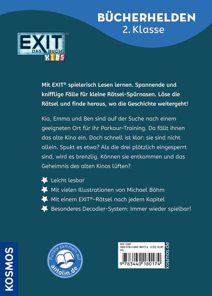 EXIT® - Das Buch, Bücherhelden 2. Klasse, Das Geisterkino