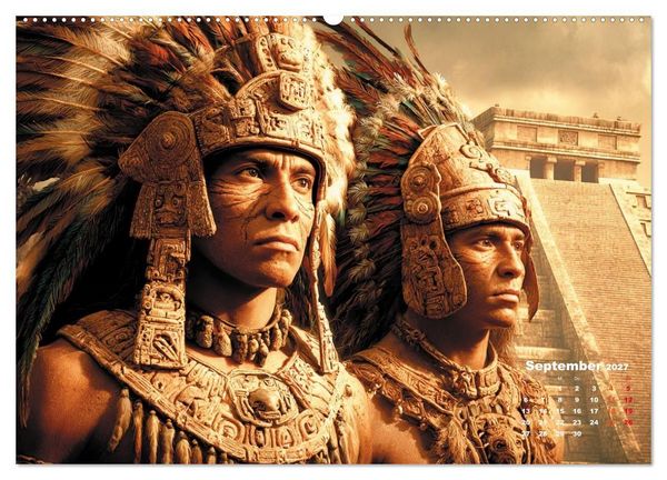Produktbild: Azteken - Im Glanz der ewigen Sonne (hochwertiger Premium Wandkalender 2027 DIN A2 quer), Kunstdruck in Hochglanz