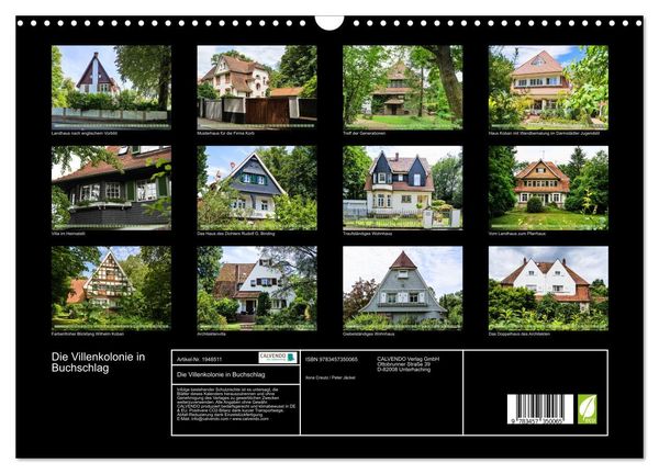Produktbild: Die Villenkolonie in Buchschlag (Wandkalender 2026 DIN A3 quer), CALVENDO Monatskalender
