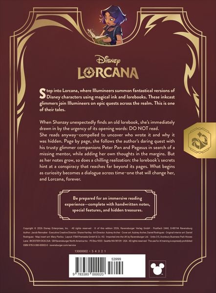 Produktbild: Disney Lorcana - Quest of Wonders. An Illumineer's Lorebook EN