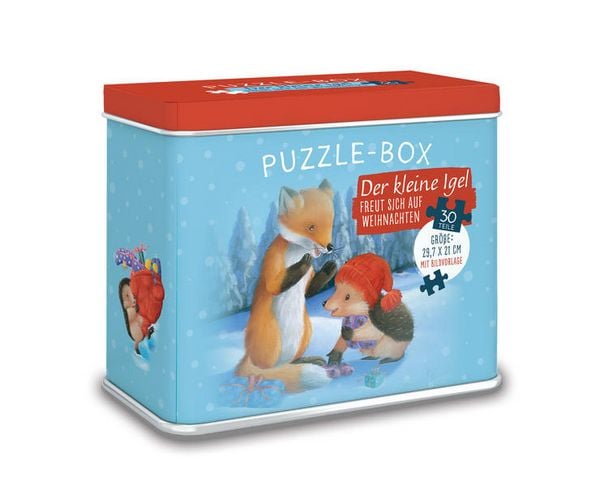 Brunnen Der kleine Igel freut sich auf Weihnachten
