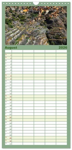 Produktbild: Familienplaner 2026 - Unterwegs im Weihrauchland Oman mit 5 Spalten (Wandkalender, 21 x 45 cm) CALVENDO
