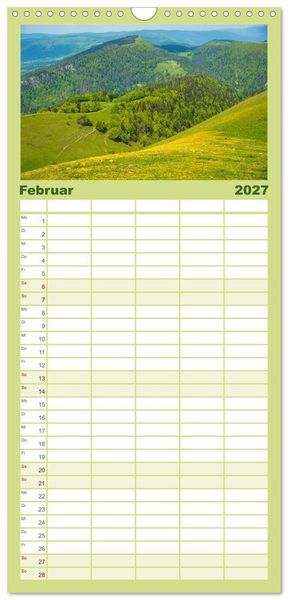 Produktbild: Familienplaner 2027 - Frankreichs Natursch&ouml;nheiten mit 5 Spalten (Wandkalender, 21 x 45 cm) CALVENDO