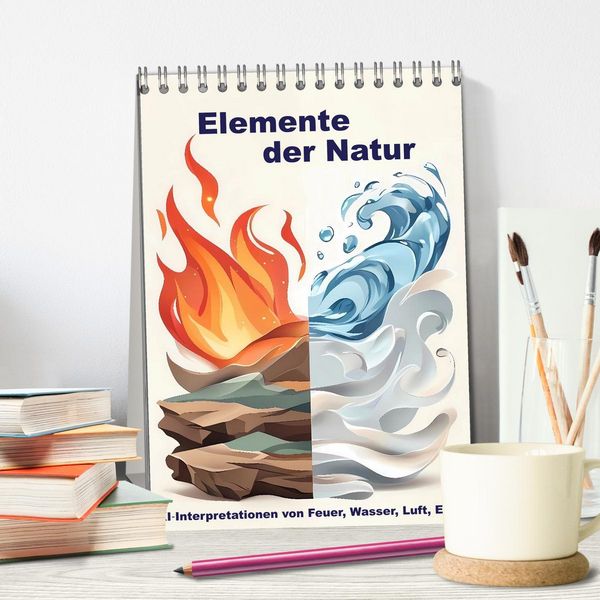 Produktbild: Elemente der Natur (Tischkalender 2027 DIN A5 hoch), CALVENDO Monatskalender