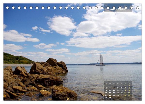 Produktbild: Bretagne Beaux sites du Finist&egrave;re (Calendrier de bureau 2026 DIN A5 vertical), CALVENDO calendrier mensuel