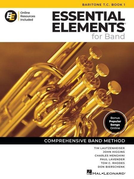 Produktbild: Essential Elements for Band Baritone T.C. Book 1 with Eei Online Resources Baritone Treble Clef Method Songbook and Sheet Music for School Band Students and Teachers Comprehensive Band Method
