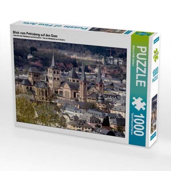 CALVENDO Puzzle Blick vom Petrisberg auf den Dom | 1000 Teile Lege-Größe 64x48cm Foto-Puzzle für glückliche Stunden