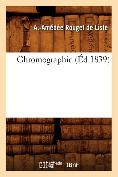 Produktbild: Chromographie (&Eacute;d.1839)