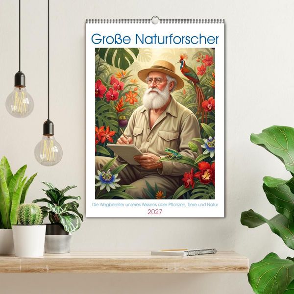 Produktbild: Gro&szlig;e Naturforscher (Wandkalender 2027 DIN A2 hoch), CALVENDO Monatskalender