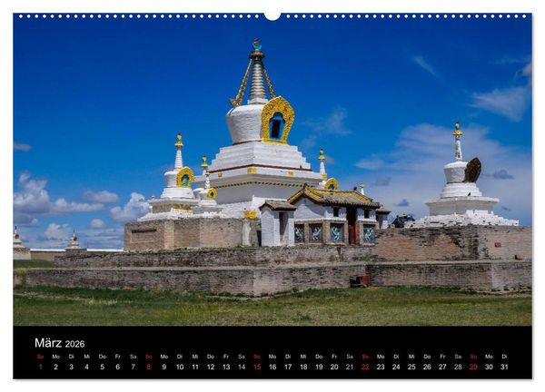 Produktbild: Mongolei - Zwischen Mittelalter und Moderne (hochwertiger Premium Wandkalender 2026 DIN A2 quer), Kunstdruck in Hochglanz