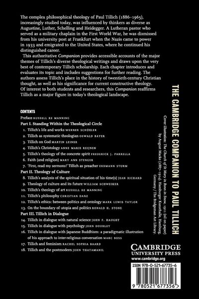Produktbild: The Cambridge Companion to Paul Tillich