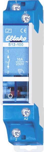 Produktbild: Stromsto&szlig;-Schalter Hutschiene Eltako S12-100-8V 1 Schlie&szlig;er 230 V 10 A 2300 W 1 St.
