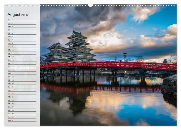 Produktbild: Japan. Im Land der aufgehenden Sonne (Wandkalender 2026 DIN A2 quer), CALVENDO Monatskalender