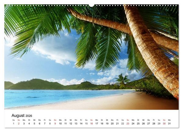 Produktbild: Traumstr&auml;nde in der Karibik (hochwertiger Premium Wandkalender 2026 DIN A2 quer), Kunstdruck in Hochglanz