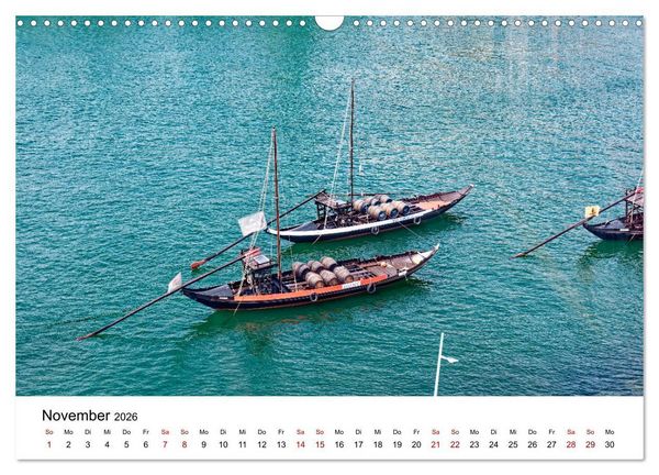 Produktbild: Porto und Gaia - Ausblicke und Einsichten (Wandkalender 2026 DIN A3 quer), CALVENDO Monatskalender