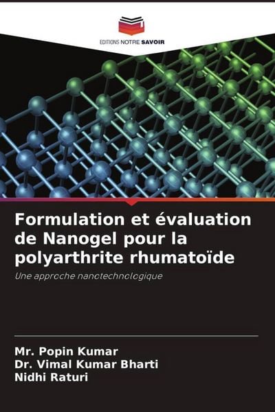 Produktbild: Formulation et &eacute;valuation de Nanogel pour la polyarthrite rhumato&iuml;de