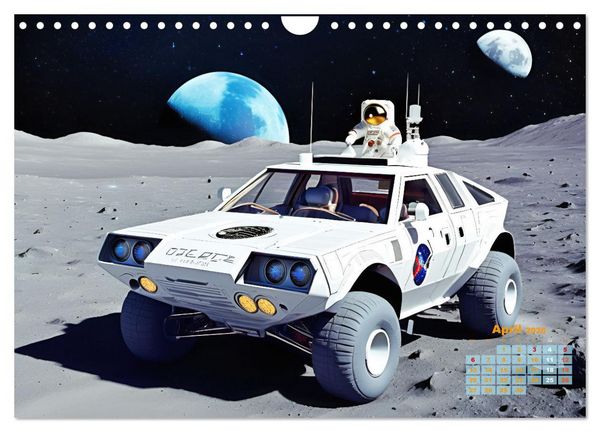 Produktbild: Im Weltall unterwegs - Verr&uuml;ckte Fahrzeuge im Universum (Wandkalender 2026 DIN A4 quer), CALVENDO Monatskalender