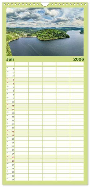 Produktbild: Familienplaner 2026 - Sch&ouml;nes Erzgebirge mit 5 Spalten (Wandkalender, 21 x 45 cm) CALVENDO