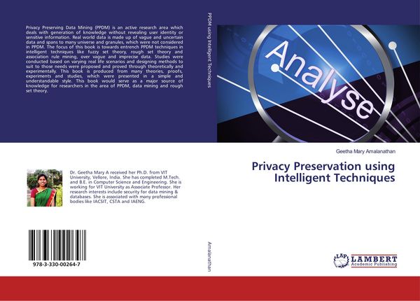 Produktbild: Privacy Preservation using Intelligent Techniques