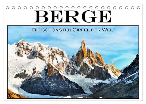 Produktbild: Berge - Die sch&ouml;nsten Gipfel der Welt (Tischkalender 2026 DIN A5 quer), CALVENDO Monatskalender
