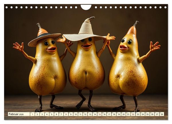 Produktbild: Tanzendes Obst und Gem&uuml;se (Wandkalender 2026 DIN A4 quer), CALVENDO Monatskalender