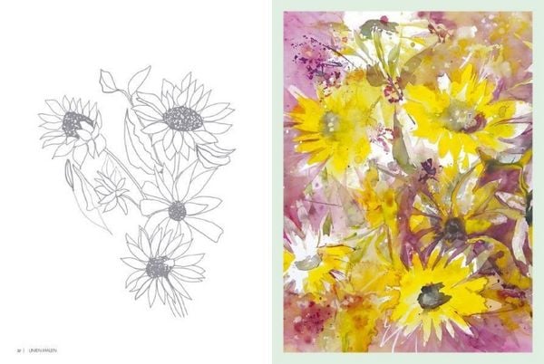 Produktbild: Linien malen &ndash; Zauberhafte Blumenpracht