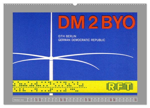 Produktbild: Amateurfunk in Ost-Berlin (Wandkalender 2026 DIN A2 quer), CALVENDO Monatskalender