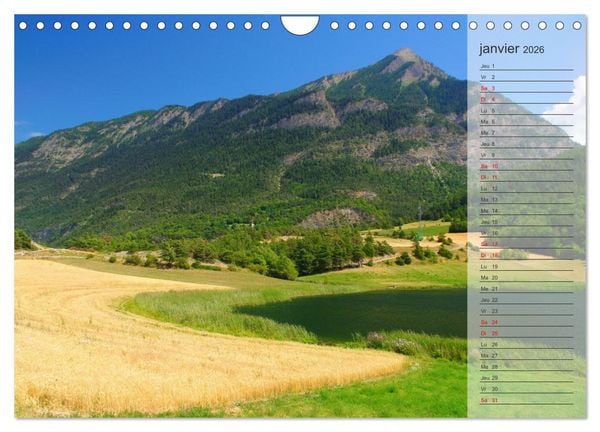 Produktbild: MONTAGNES Sommets des Hautes-Alpes (Calendrier mural 2026 DIN A4 vertical), CALVENDO calendrier mensuel