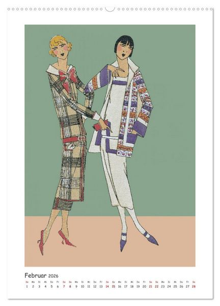 Produktbild: Paris Fashion Art d&eacute;co (Wandkalender 2026 DIN A2 hoch), CALVENDO Monatskalender