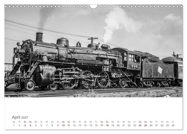 Produktbild: US-Dampflokomotiven (Wandkalender 2027 DIN A3 quer), CALVENDO Monatskalender