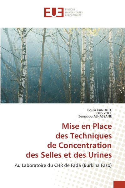 Produktbild: Mise en Place des Techniques de Concentration des Selles et des Urines