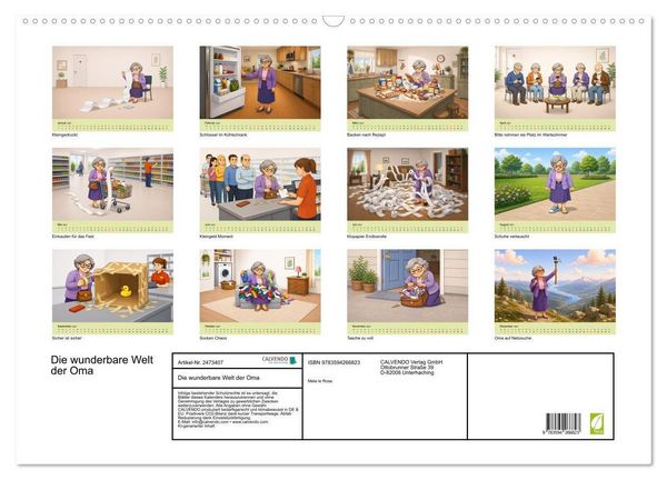 Produktbild: Die wunderbare Welt der Oma (Wandkalender 2027 DIN A2 quer), CALVENDO Monatskalender