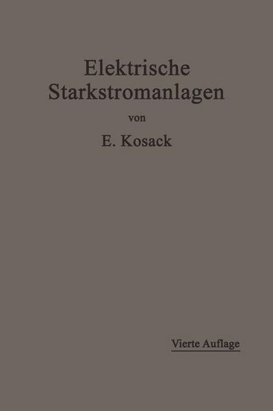 Produktbild: Elektrische Starkstromanlagen