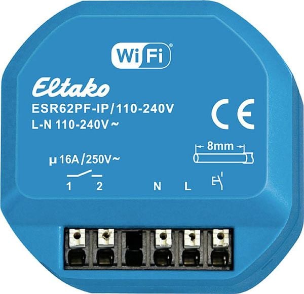 Eltako Stromstoß-Schalter Unterputz ESR62PF-IP/110-240V 1 Schließer 240V 16A 1St.