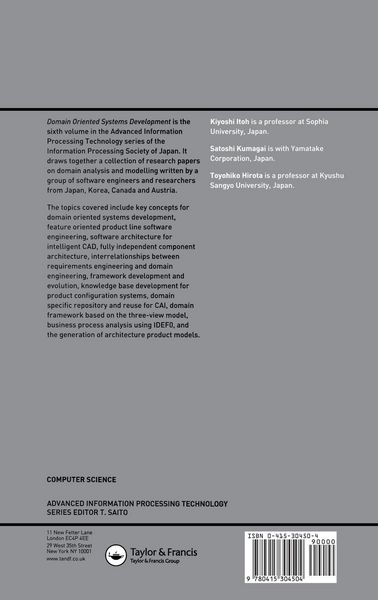 Produktbild: Domain Oriented Systems Development