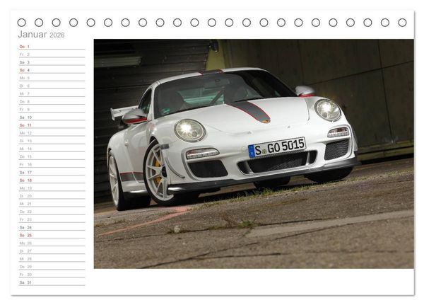 Produktbild: Porsche GT3RS 4,0 (Tischkalender 2026 DIN A5 quer), CALVENDO Monatskalender