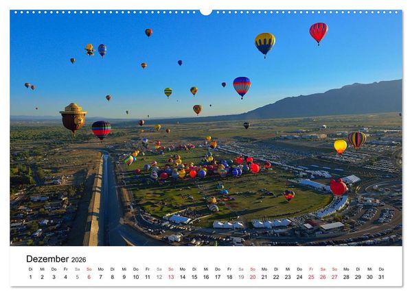 Produktbild: Balloon Fiesta New Mexico (Wandkalender 2026 DIN A2 quer), CALVENDO Monatskalender