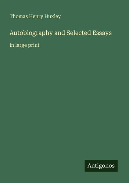 Produktbild: Autobiography and Selected Essays