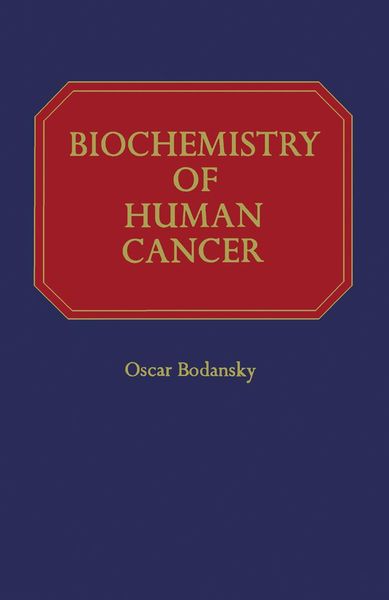 Produktbild: Biochemistry of Human Cancer