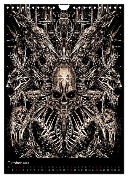 Produktbild: BLOODBOY/DARK ILLUSTRATION (Wandkalender 2026 DIN A4 hoch), CALVENDO Monatskalender