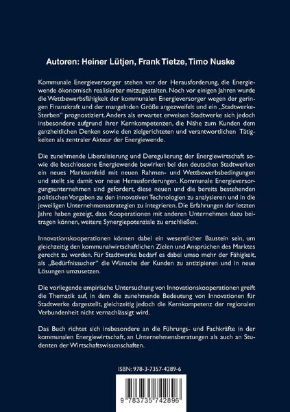 Produktbild: Innovationskooperationen von Stadtwerken
