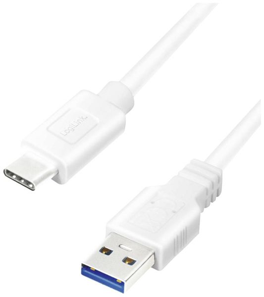 LogiLink USB-Kabel USB 3.2 Gen1 (USB 3.0 / USB 3.1 Gen1) USB-A Stecker, USB-C® Stecker 1.00 m CU0174