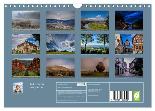 Produktbild: Heilbronner Landpartie (Wandkalender 2027 DIN A4 quer), CALVENDO Monatskalender