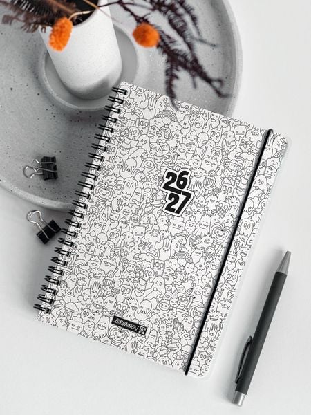 Produktbild: Sch&uuml;lerkalender 2026/2027 "ZENart" | A5, Kunststoff