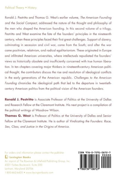 Produktbild: Challenges to the American Founding