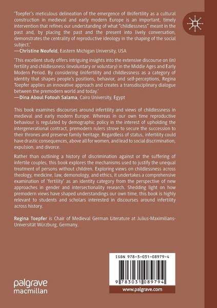 Produktbild: Infertility in Medieval and Early Modern Europe